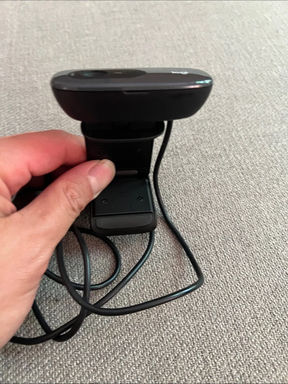black Logitech C270 HD webcam designed for video calling and recording.